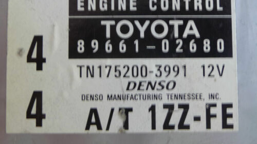 292-4 WARRANTY 2000 Corolla 3 Speed Engine Control Computer Brain ECM ECU EBX