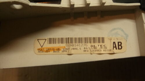 SM896 OEM WARRANTY 2006 2007 MARINER INSTRUMENT CLUSTER SPEEDOMETER