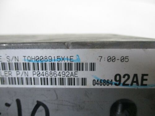 NY612-10 OEM WARRANTY 1999 2000 DODGE CARAVAN BODY CONTROL MODULE BCM BCU