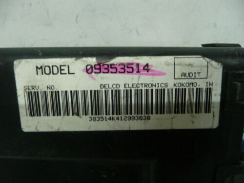 NY593-2 OEM 1997-2005 BUICK PARK AVENUE BODY TEMPERATURE HVAC CONTROL MODULE BCM