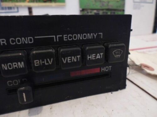 HS8-9 OEM WARRANTY 1987 87 CHEVROLET SOMERSET TEMP AC HEAT CLIMATE CONTROL PANEL