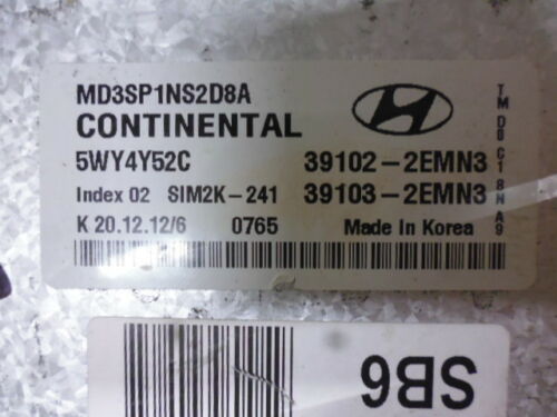 NY583-5 OEM WARRANTY 11 12 13 HYUNDAI ELANTRA ENGINE CONTROL MODULE ECM ECU