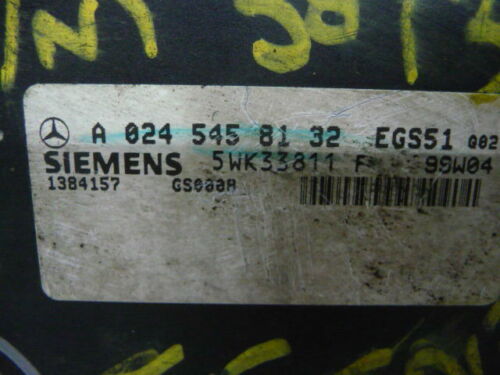 NY600-33 OEM WARRANTY 98 99 MERCEDES C E CLK CLASS TRANSMISSION CONTROL MODULE