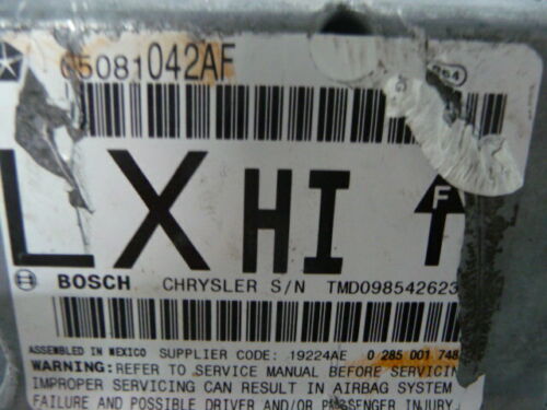 NY595-16 OEM WARRANTY 2006 2007 CHARGER MAGNUM 300 SRS SAFETY CONTROL MODULE