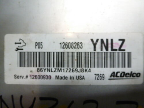 NY362-7 OEM WARRANTY 06 07 08 LUCERNE ALLURE ENGINE CONTROL COMPUTER MODULE ECM