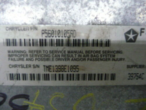 NY602-30 OEM WARRANTY 1998 1999 2000 JEEP WRANGLER AIR BAG CONTROL MODULE