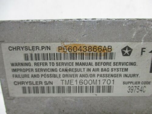 NY609-22 OEM WARRANTY 1999 2000 DAKOTA DURANGO AIR BAG CONTROL MODULE