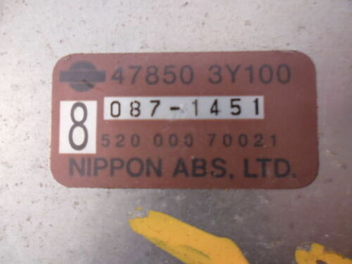 NY74-14 OEM WARRANTY 00 INFINITI I30 ABS Engine Control Computer Brain ECM ECU
