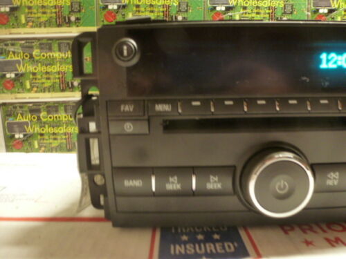 LR1-68 OEM WARRANTY 2007 2008 CHEVROLET IMPALA MONTECARLO RADIO AM FM RECEIVER