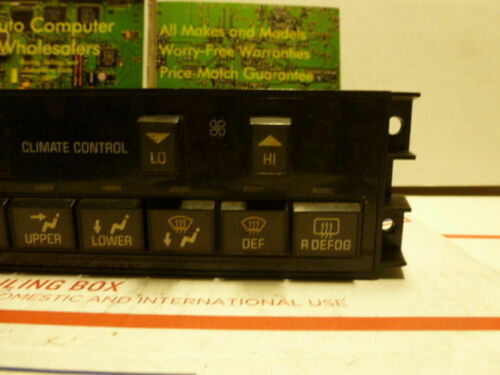 CC936 WARRANTY OEM 1990 Cutlass TEMP AC HEAT CLIMATE CONTROL PANEL UNIT SWITCH