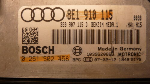 NY547-2 OEM WARRANTY 2008 2009 AUDI A4 ENGINE COMPUTER CONTROL MODULE ECM ECU