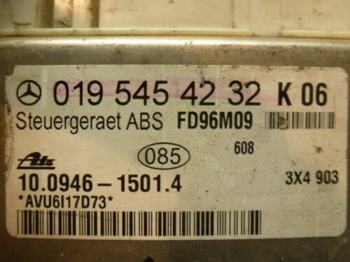 NY402-9 OEM WARRANTY 1997-2000 MERCEDES C CLASS ABS CONTROL COMPUTER MODULE