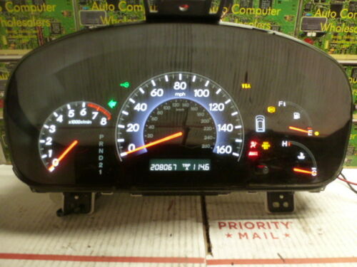 S1348 OEM WARRANTY 2005-2010 ODYSSEY INSTRUMENT CLUSTER SPEEDOMETER 208,067