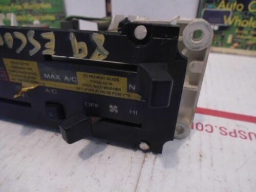 HS14-8 OEM WARRANTY 1989 89 FORD ESCORT TEMP AC HEAT CLIMATE CONTROL UNIT SWITCH