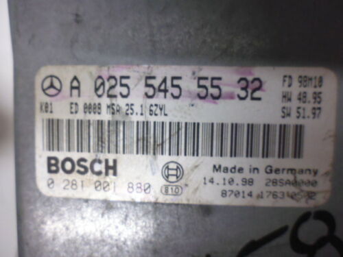 NY581-23 OEM 1998 1999 MERCEDES E300D TURBO ENGINE CONTROL COMPUTER ECM ECU