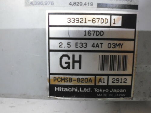 NY582-10 OEM WARRANTY 1999 SUZUKI VITARA ENGINE CONTROL MODULE ECM ECU