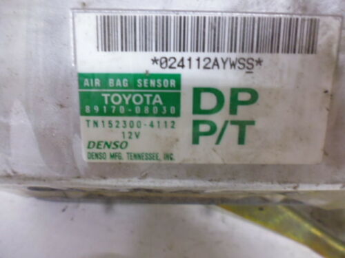 NY585-33 OEM WARRANTY 2001 2002 2003 TOYOTA SIENNA AIR BAG CONTROL MODULE