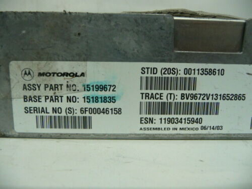 NY590-26 OEM 02 03 04 05 06 AZTEK RAINIER TRAILBLAZER COMMUNICATION MODULE