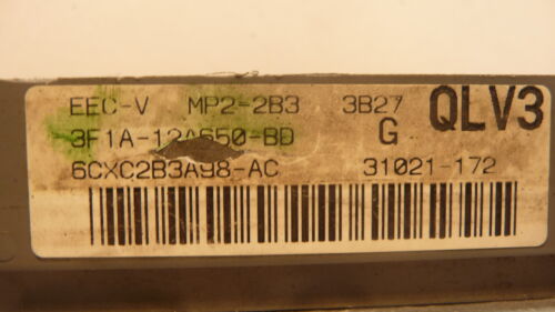 NY533-18 OEM PROGRAMMED 03 TAURUS SABLE ENGINE COMPUTER MODULE MP2-2B3 ECM ECU