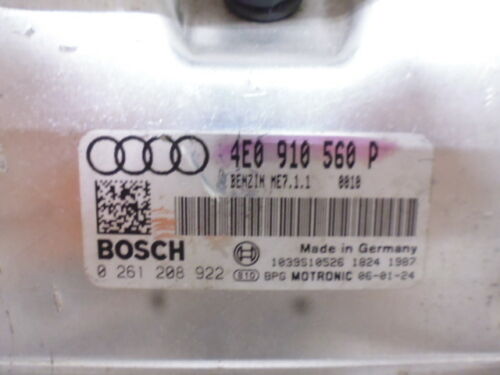 NY580-3 OEM WARRANTY 2006 AUDI A8 ENGINE CONTROL MODULE ECM ECU