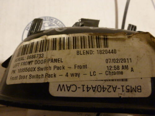 WS3-23 OEM WARRANTY 2012 FORD FOCUS LEFT DRIVER SIDE MASTER POWER WINDOW SWITCH