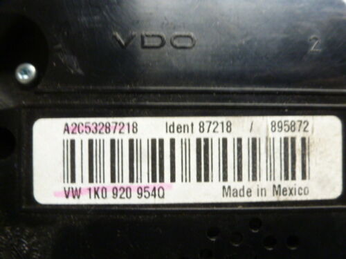 S1815 OEM WARRANTY 2008-2010 VW JETTA INSTRUMENT CLUSTER SPEEDOMETER 99,000