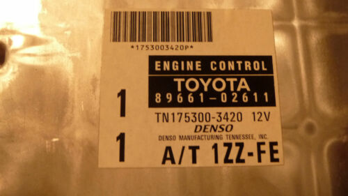 357-7 WARRANTY OEM 1999 2000 Corolla Engine Control Computer Brain ECM ECU EBX