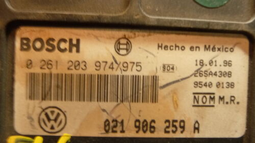 NY413-10 OEM WARRANTY 96 VOLKSWAGEN GOLF ENGINE CONTROL COMPUTER MODULE ECM ECU