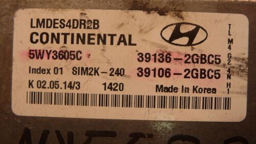 NY558-2 OEM WARRANTY 2014 HYUNDAI TUCSON ENGINE CONTROL MODULE ECM ECU