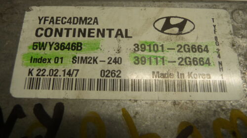 NY469-6 OEM WARRANTY 2011 HYUNDAI SONATA ENGINE CONTROL MODULE ECM ECU