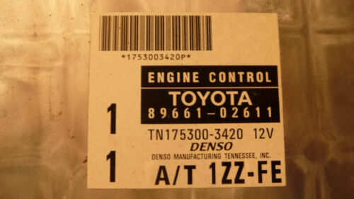 357-8 WARRANTY OEM 1999 2000 Corolla Engine Control Computer Brain ECM ECU EBX