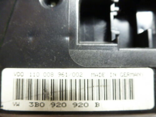 S1578 OEM WARRANTY 1999-2001 VW PASSAT INSTRUMENT CLUSTER SPEEDOMETER 151,151