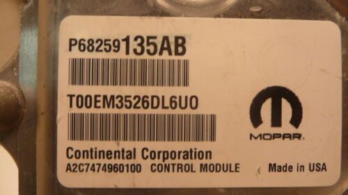 NY523-9 OEM WARRANTY 16-18 DODGE JOURNEY ENGINE COMPUTER CONTROL MODULE ECM ECU