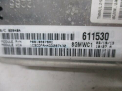 NY617-10 OEM WARRANTY 2013 DODGE DART ENGINE CONTROL MODULE ECM ECU