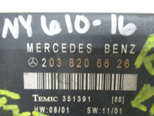 NY610-16 OEM WARRANTY 02-07 MERCEDES C CLASS PASSENGER RIGHT REAR DOOR MODULE