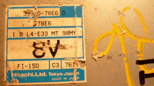 NC417-10 WARRANTY 1998 Suzuki Sidekick Calif MT Engine Control Computer ECM ECU