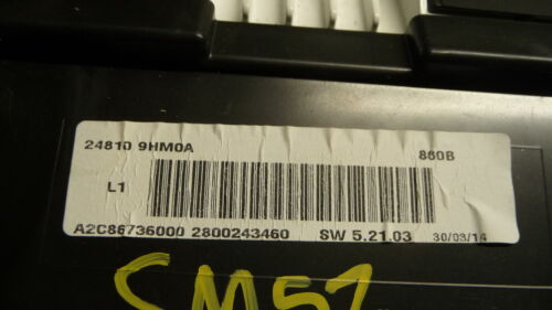 S1956 OEM WARRANTY 2013-14 NISSAN ALTIMA INSTRUMENT CLUSTER SPEEDOMETER 3 MILES