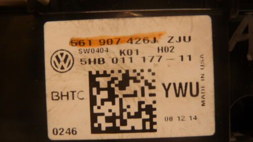 A256-17 OEM WARRANTY 2013 2014 2015 VW PASSAT A/C HEAT CLIMATE TEMP CONTROL
