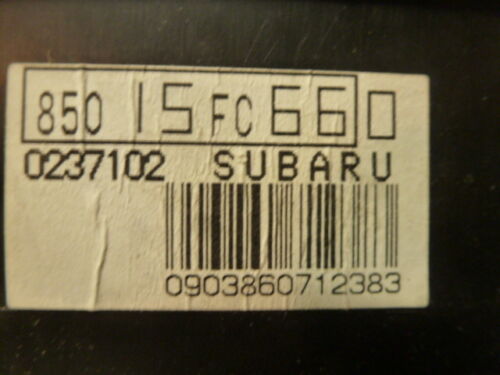 S1909 OEM WARRANTY 2002 SUBARU FORESTER INSTRUMENT CLUSTER SPEEDOMETER 193,319