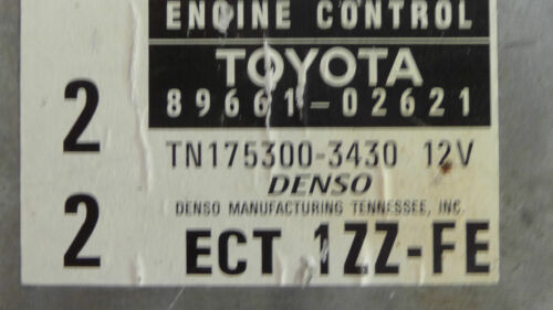 291-10 WARRANTY 1999 2000 Corolla Engine Control Computer Brain ECM ECU EBX