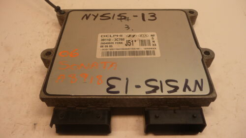 NY515-13 OEM WARRANTY 06 07 08 HYUNDAI SONATA ENGINE COMPUTER CONTROL ECM ECU