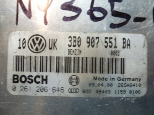 NY365-11 OEM WARRANTY 00 01 PASSAT A6 ENGINE CONTROL COMPUTER MODULE ECM ECU EBX