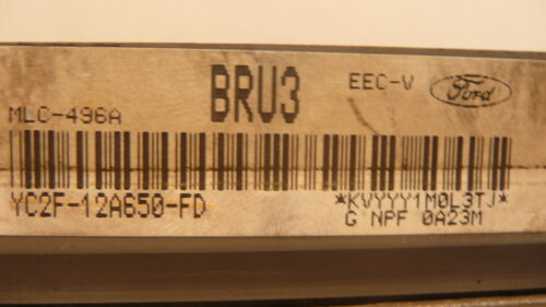 NY532-20 OEM PROGRAMMED 2000 FORD VAN ENGINE COMPUTER CONTROL MLC-496A ECM ECU